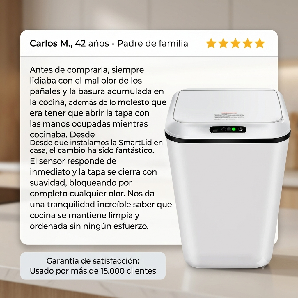 SmartLid™ Basurero Inteligente [Ábrelo Sin Tocar con las Manos]