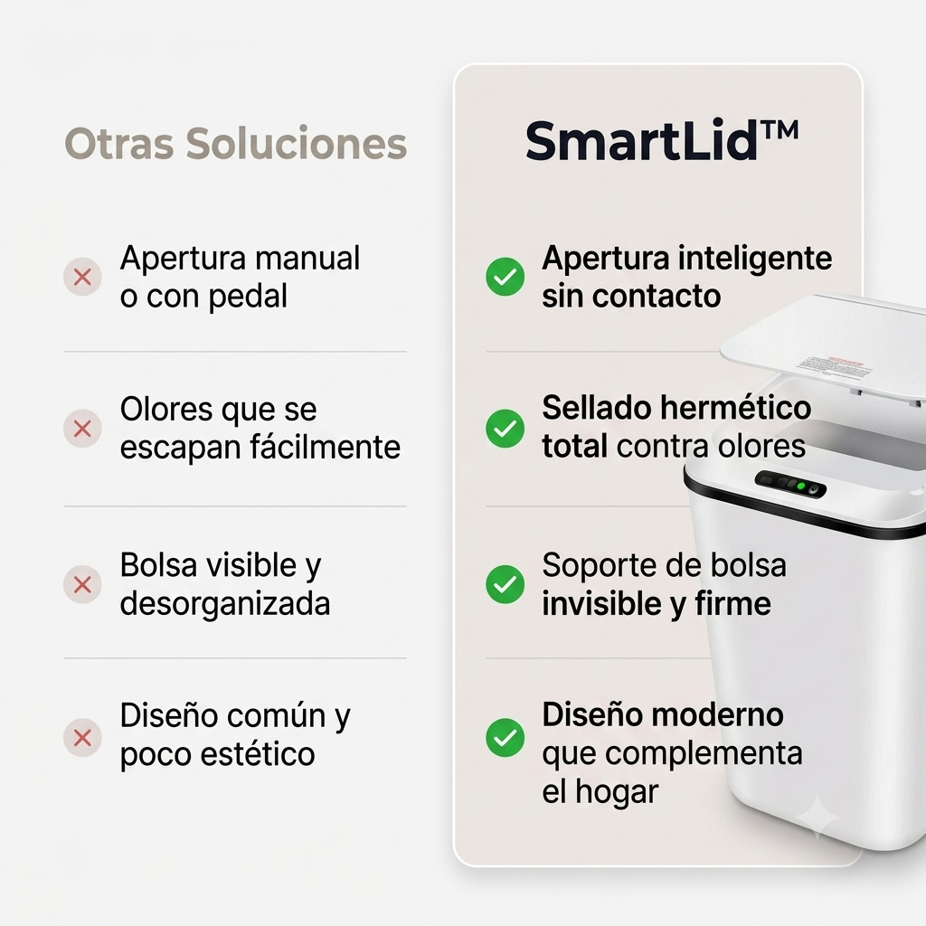 SmartLid™ Basurero Inteligente [Ábrelo Sin Tocar con las Manos]