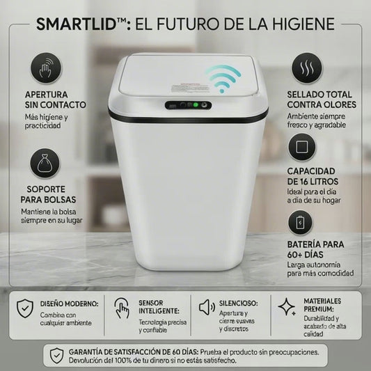 SmartLid™ Basurero Inteligente [Ábrelo Sin Tocar con las Manos]